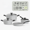 Berghoff Glints Ceramic Cookware Set 7-piece grey UAE