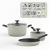 Berghoff Glints Ceramic Cookware Set 5-piece sage green UAE