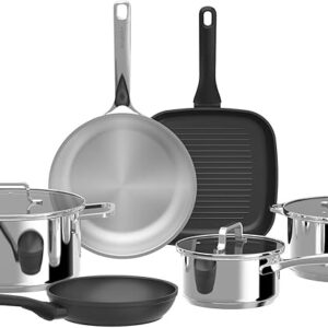 Berghoff Helix Cookware Set Silver Grey UAE