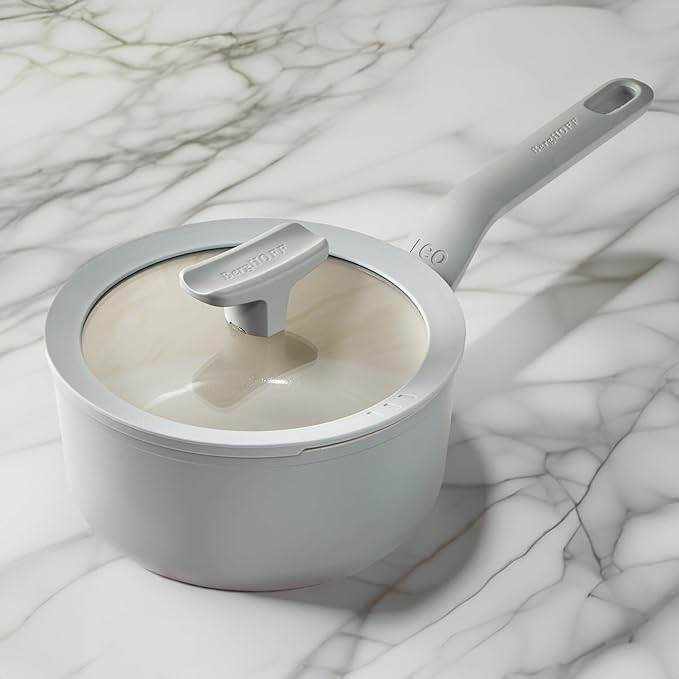 BergHOFF Balance Non-stick Ceramic Saucepan 7, 2.1qt Berghoff Balance Ceramic Saucepan Moonmist 2.1Qt UAE