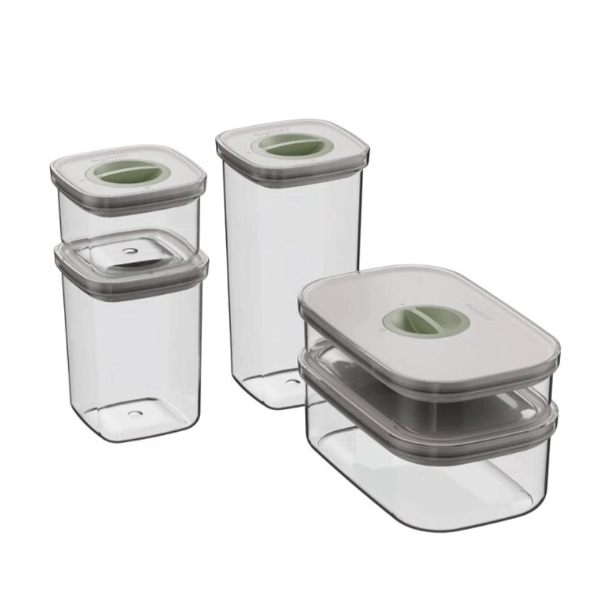 BergHOFF LEO Smart Seal Food Container Set 5-piece multicolor airtight UAE BergHOFF LEO Smart Seal Food Container Set 5-piece multicolor airtight UAE
