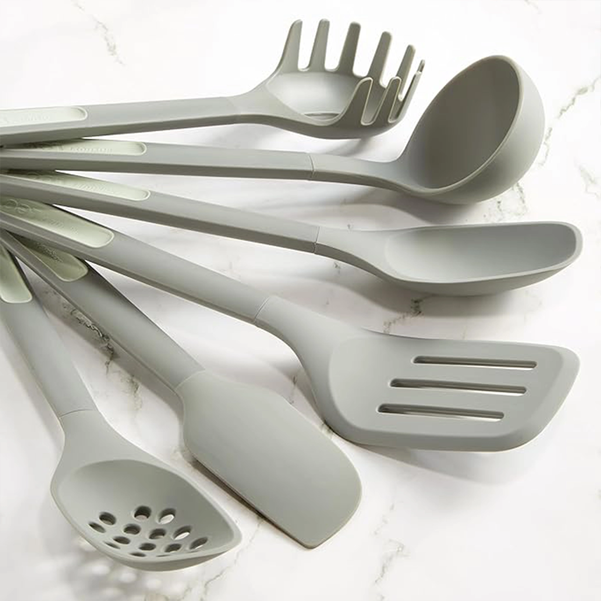 BergHOFF Balance Kitchen Utensil Set 15-piece light green recycled plastic UAE BergHOFF Balance Kitchen Utensil Set 15-piece light green recycled plastic UAE