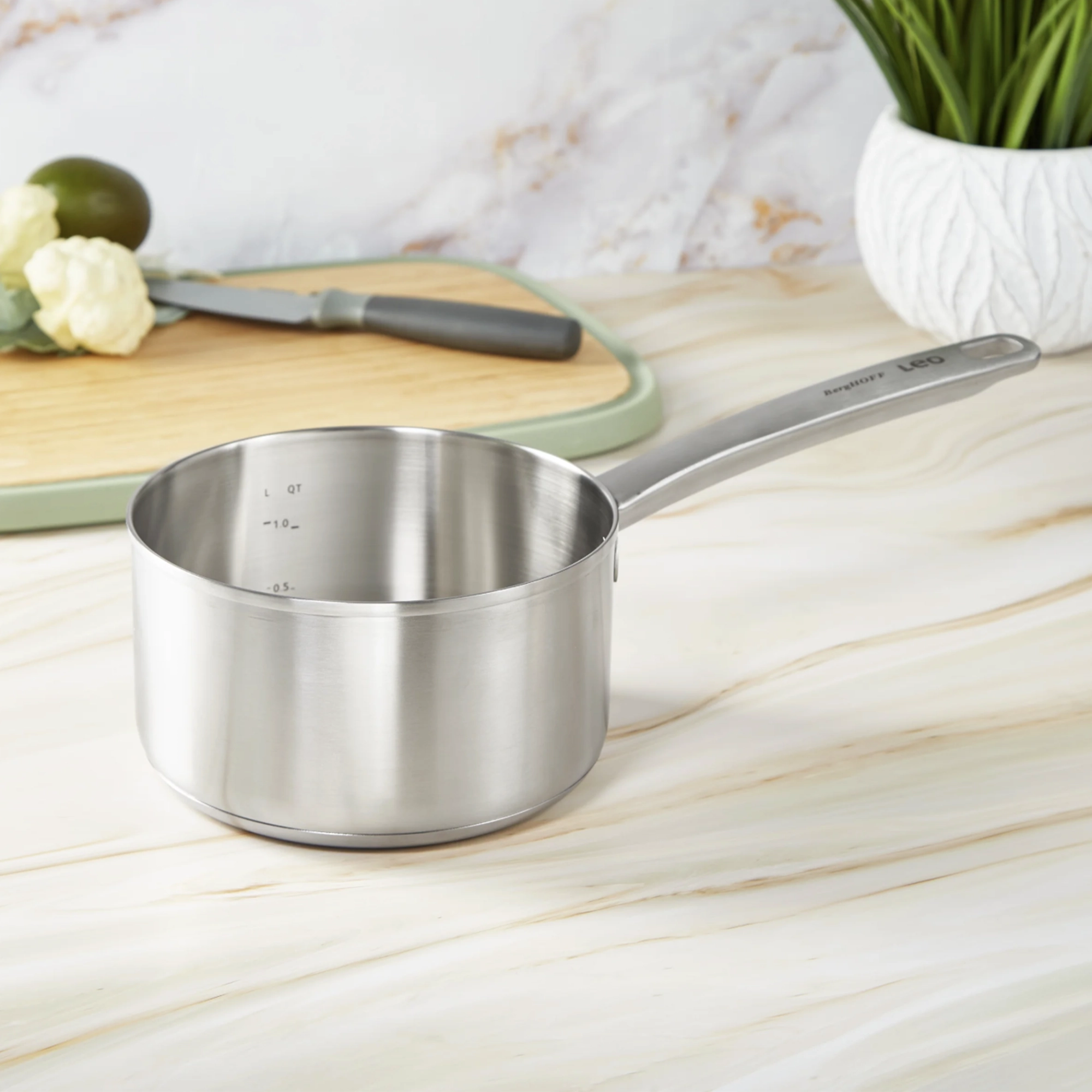 BergHOFF Leo Graphite Saucepan 16cm stainless steel metal UAE BergHOFF Leo Graphite Saucepan 16cm stainless steel metal UAE