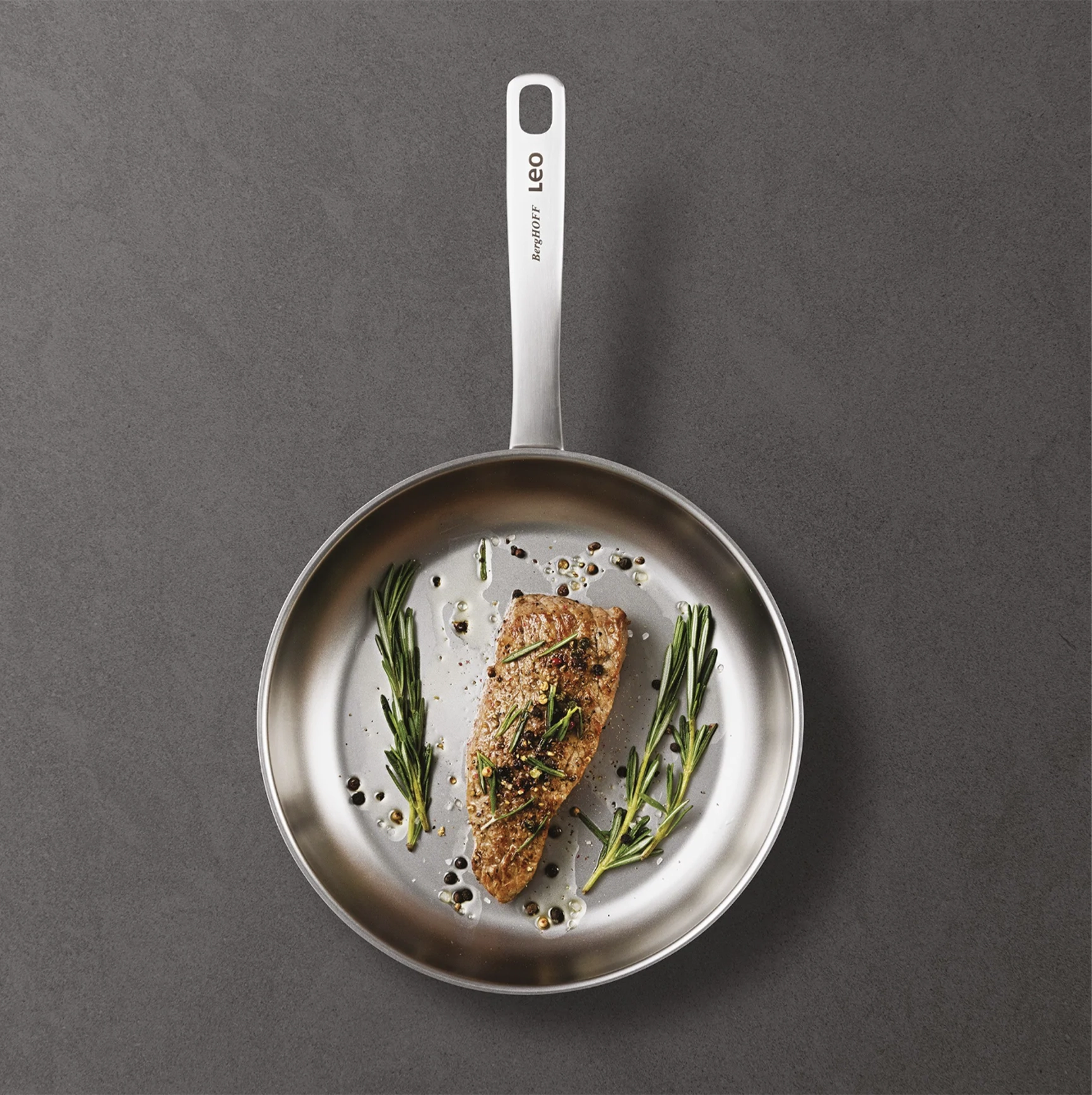 BergHOFF Leo Graphite Frying Pan 24cm stainless steel metal UAE BergHOFF Leo Graphite Frying Pan 24cm stainless steel metal UAE