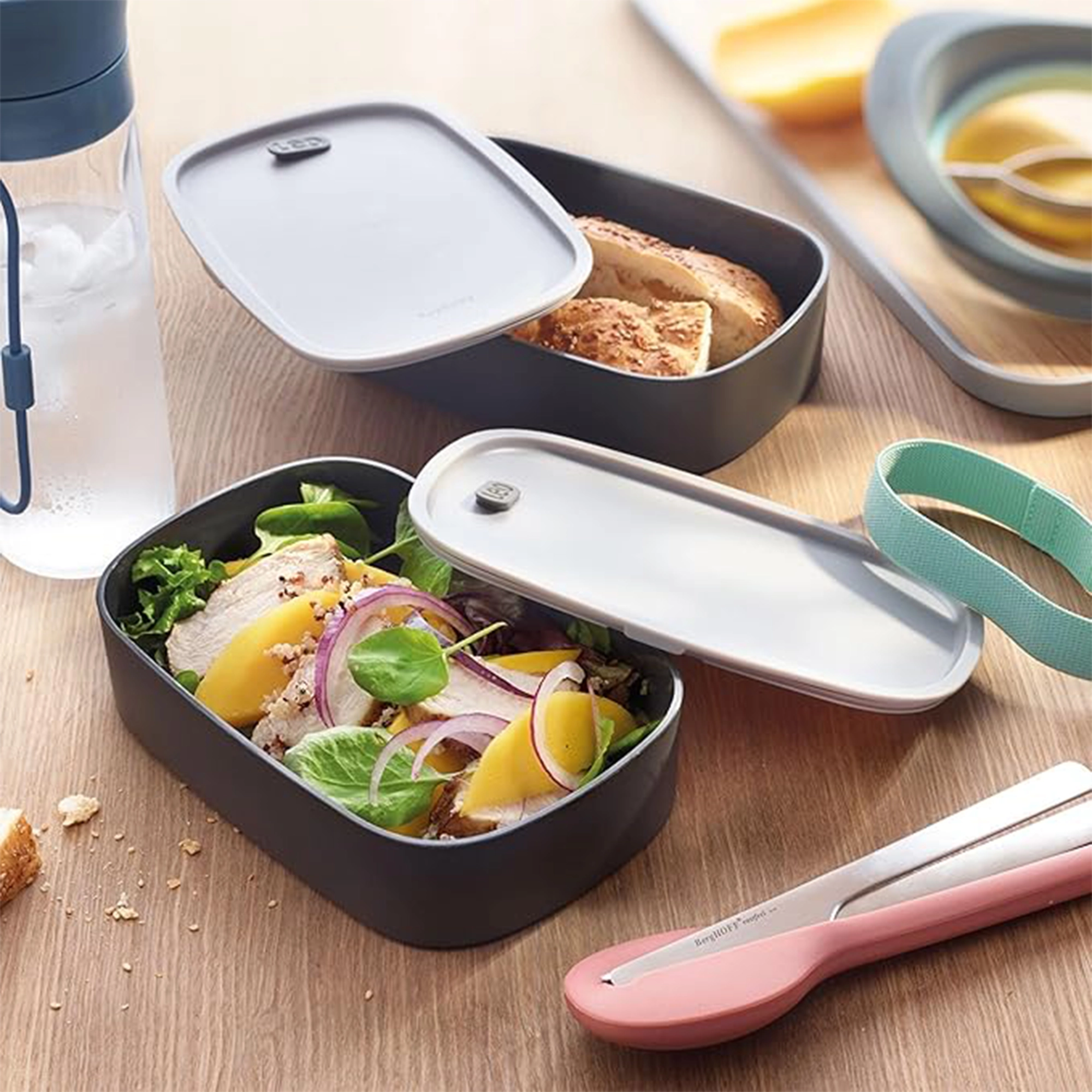 Berghoff LEO To-Go Bento Box Set 5-piece multicolor stainless steel UAE Berghoff LEO To-Go Bento Box Set 5-piece multicolor stainless steel UAE