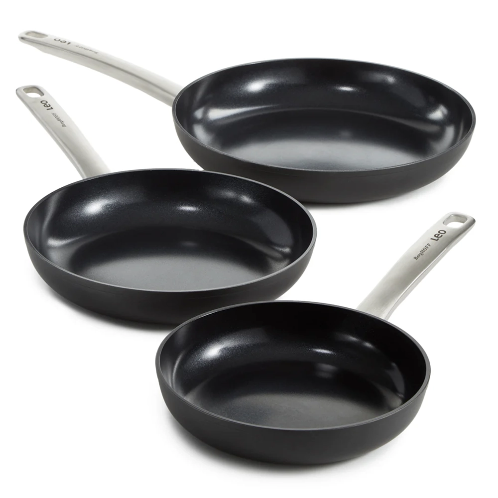 Leo Graphite Frying 3Pan Set 5 Leo Graphite Frying 3Pan Set 2