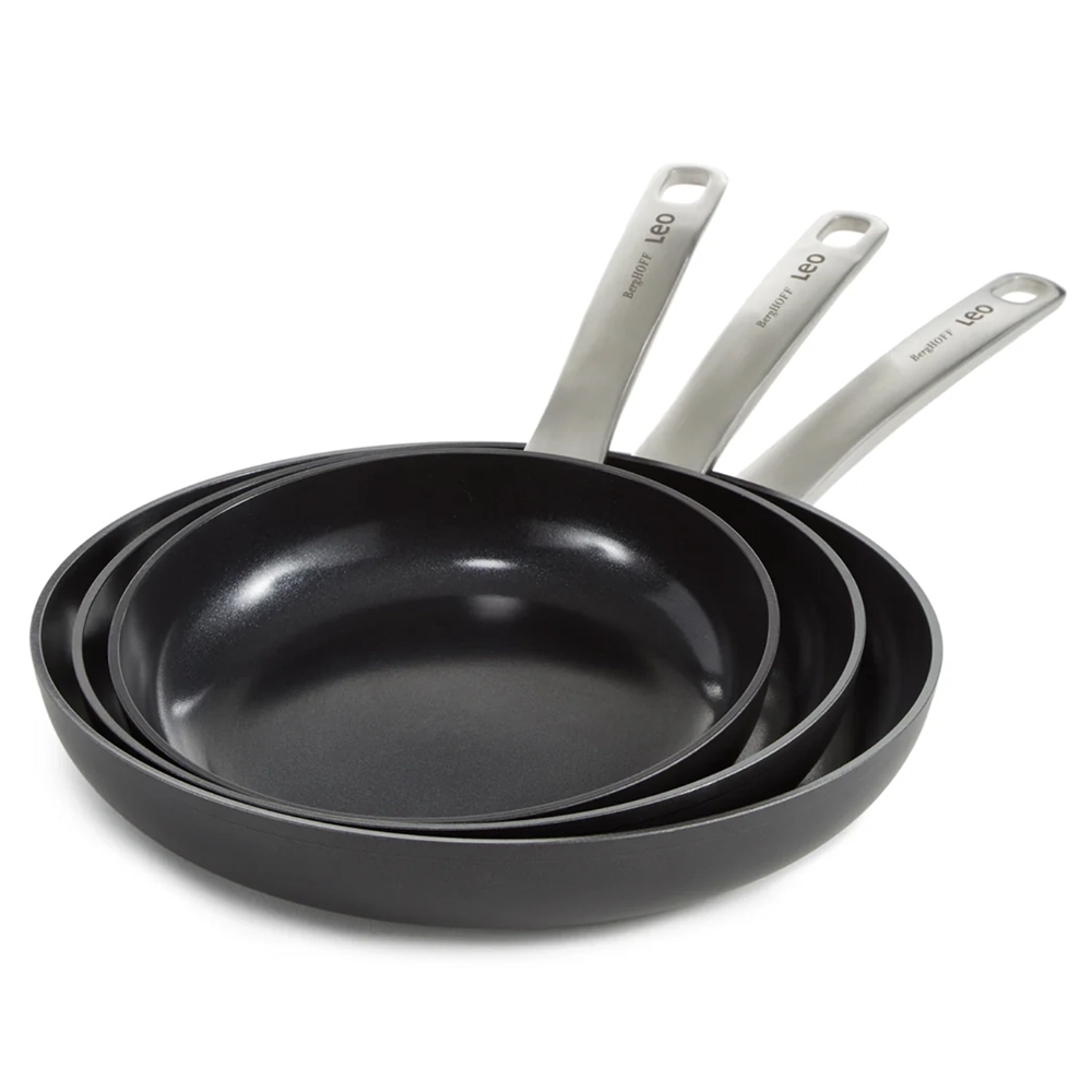 Leo Graphite Frying 3Pan Set 6 Leo Graphite Frying 3Pan Set 2