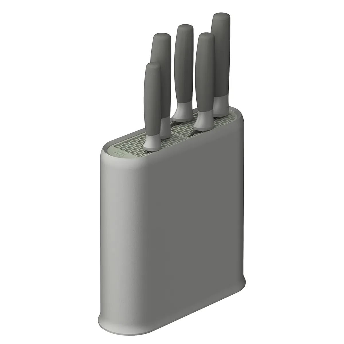 BergHOFF Balance 6-Piece Knife Block Set, Recycled Plastic, Grey
