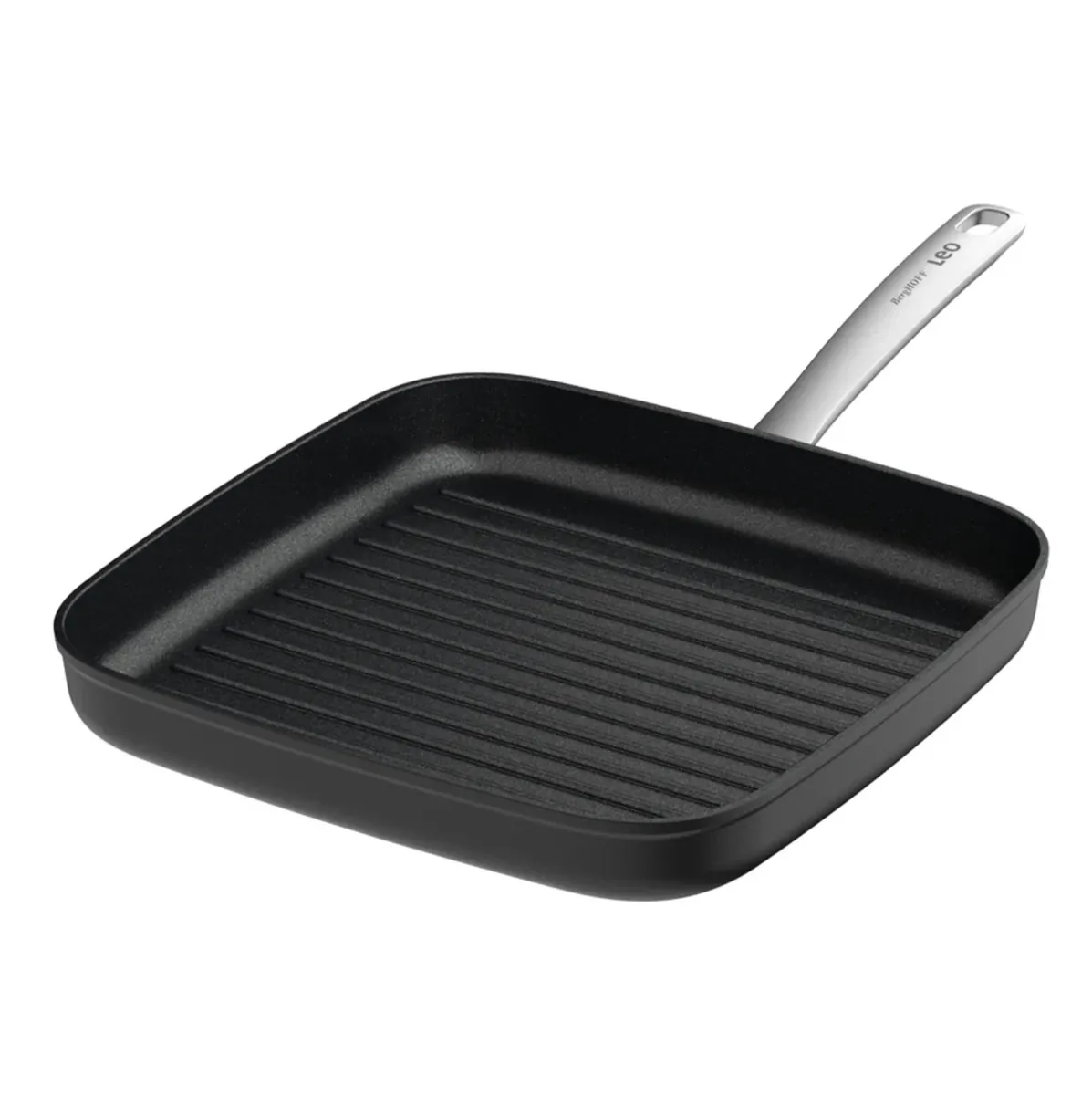 BergHOFF Leo Graphite Nonstick Grill Pan 28cm, CeraGreen PFAS-Free, Recycled Aluminium