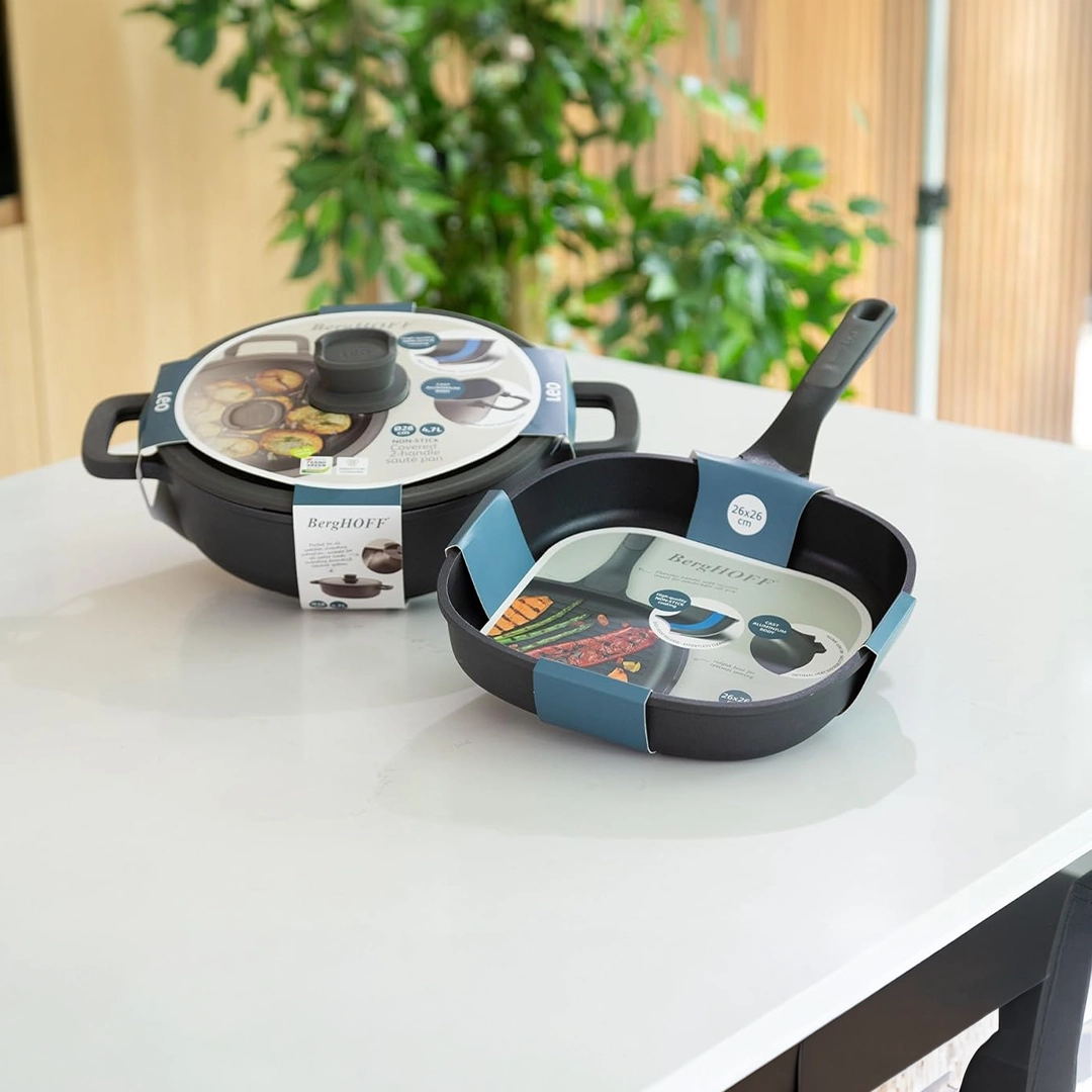 Berghoff Leo Stone Saute Pan 28cm 5Qt with Glass Lid 6 Berghoff Leo Stone Saute Pan 28cm 5Qt with Glass Lid 5
